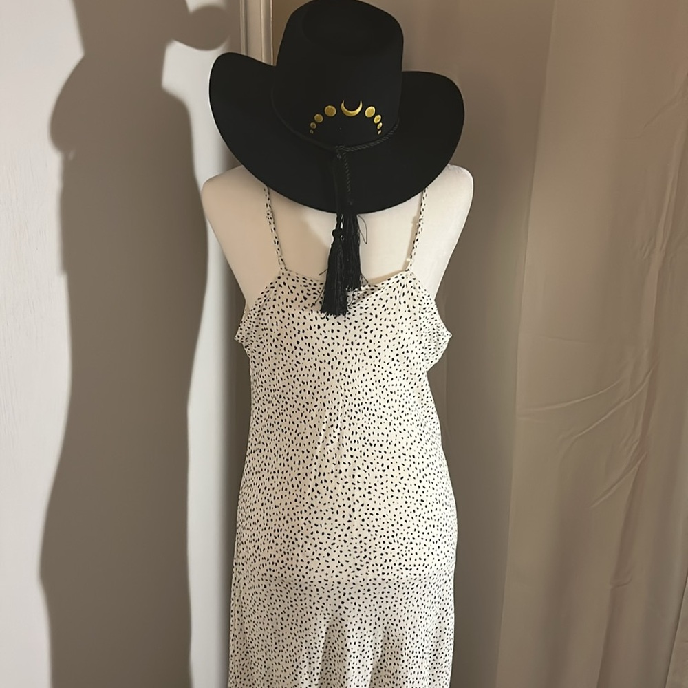 A New Day Cream midi Dress with Black Dots - Picture 5 of 7